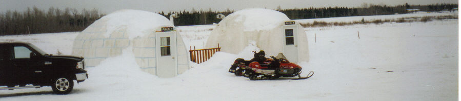 Vid det här hotellet kunde man välja att bo i Igloo.